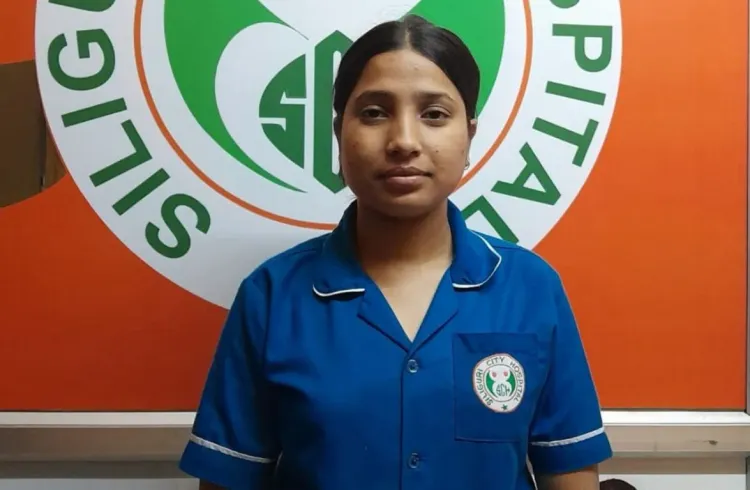 Bhim Maya at Siliguri City Hospital for On-Job Learning