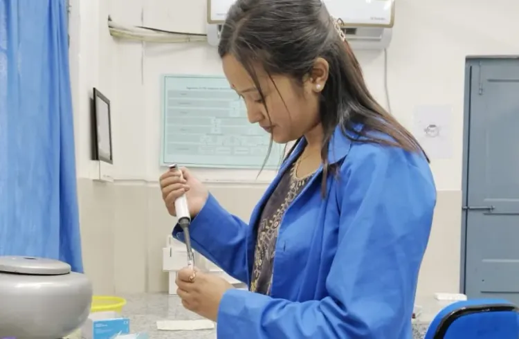 Sarala Pandey for On-Job-Learning at District Hospital, Singtam