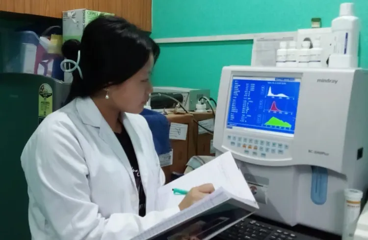 Sancha rani Subba for On-the-Job Learning at Anukul Diagnostic, Namchi