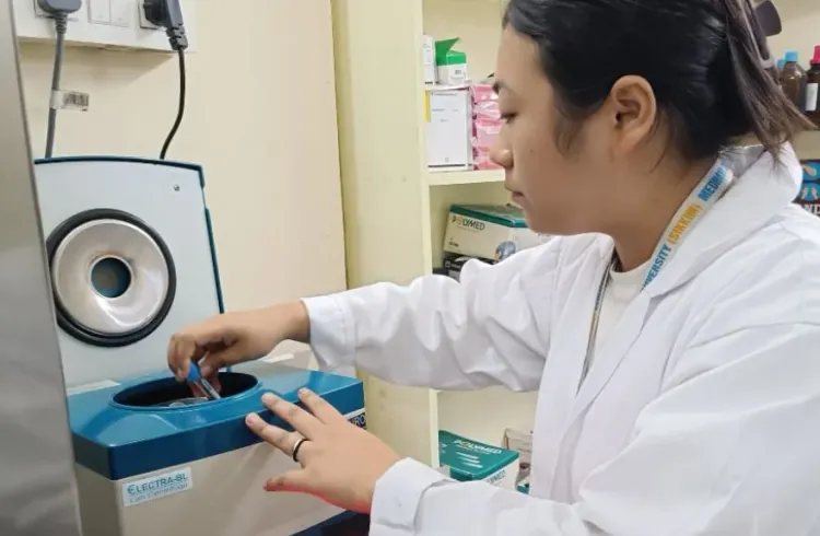 Kunsang Dolma Tamang for On-Job Learning at Mukherjee Hospital, Siliguri