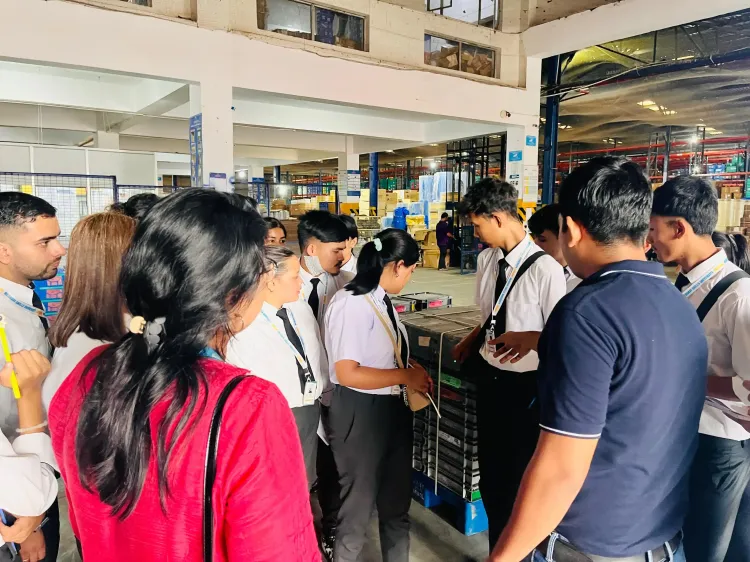 Management Students at Om Logistics Pvt. Ltd. 