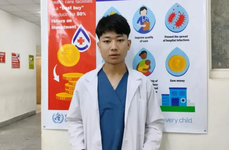 Hissey DorjeJLe Bhutia at STNM Hospital for On-Job Learning