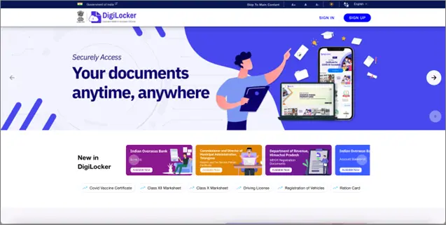 Screenshot of step 1 for ABC Login