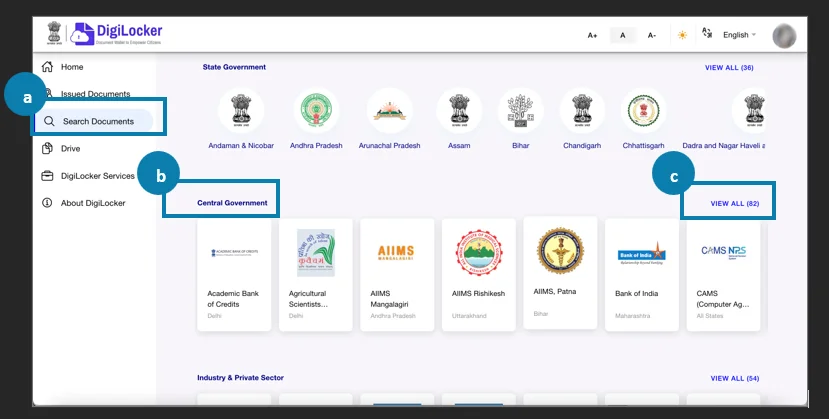 Screenshot of step 5 for ABC Login